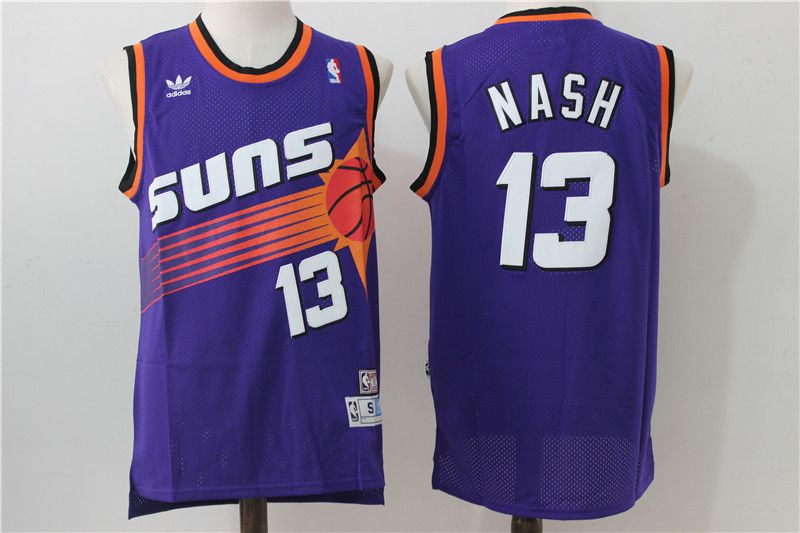 Men Phoenix Suns #13 Nash Purple Adidas NBA Jerseys